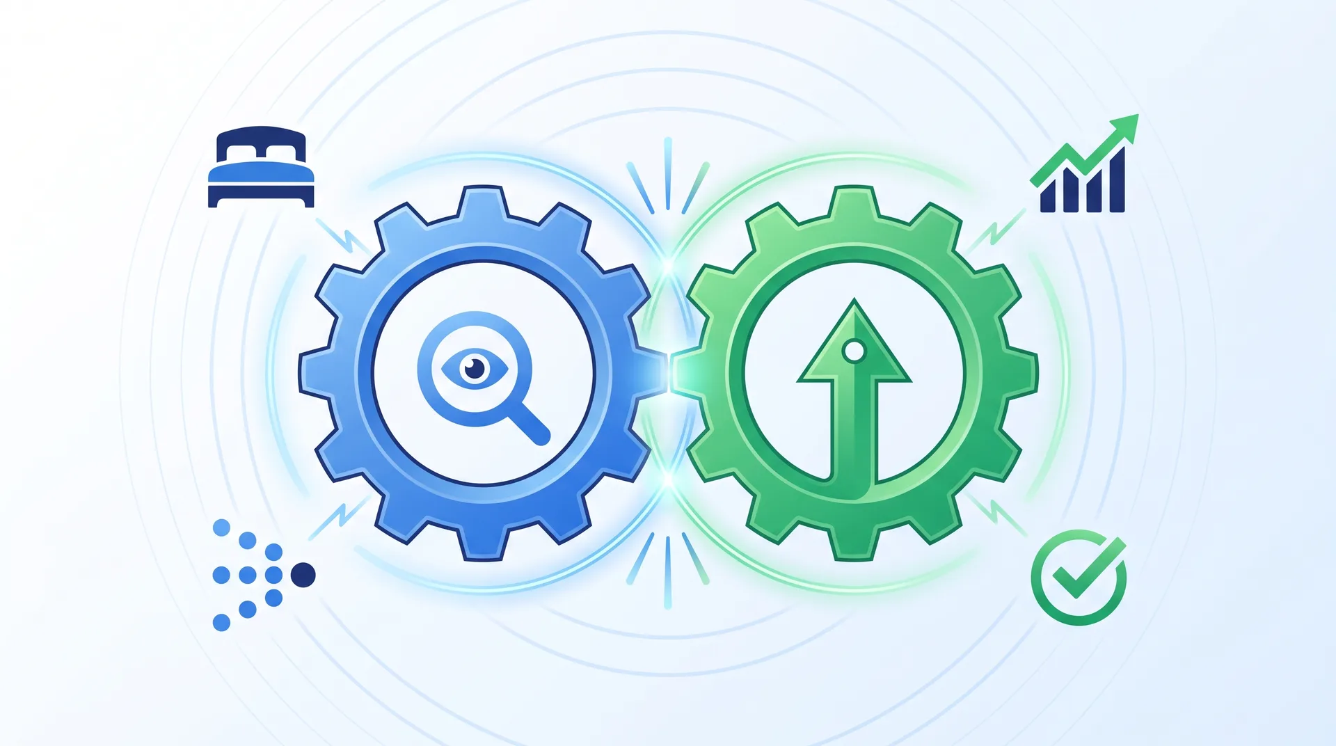 Hospitality growth framework showing SEO and CRO working together