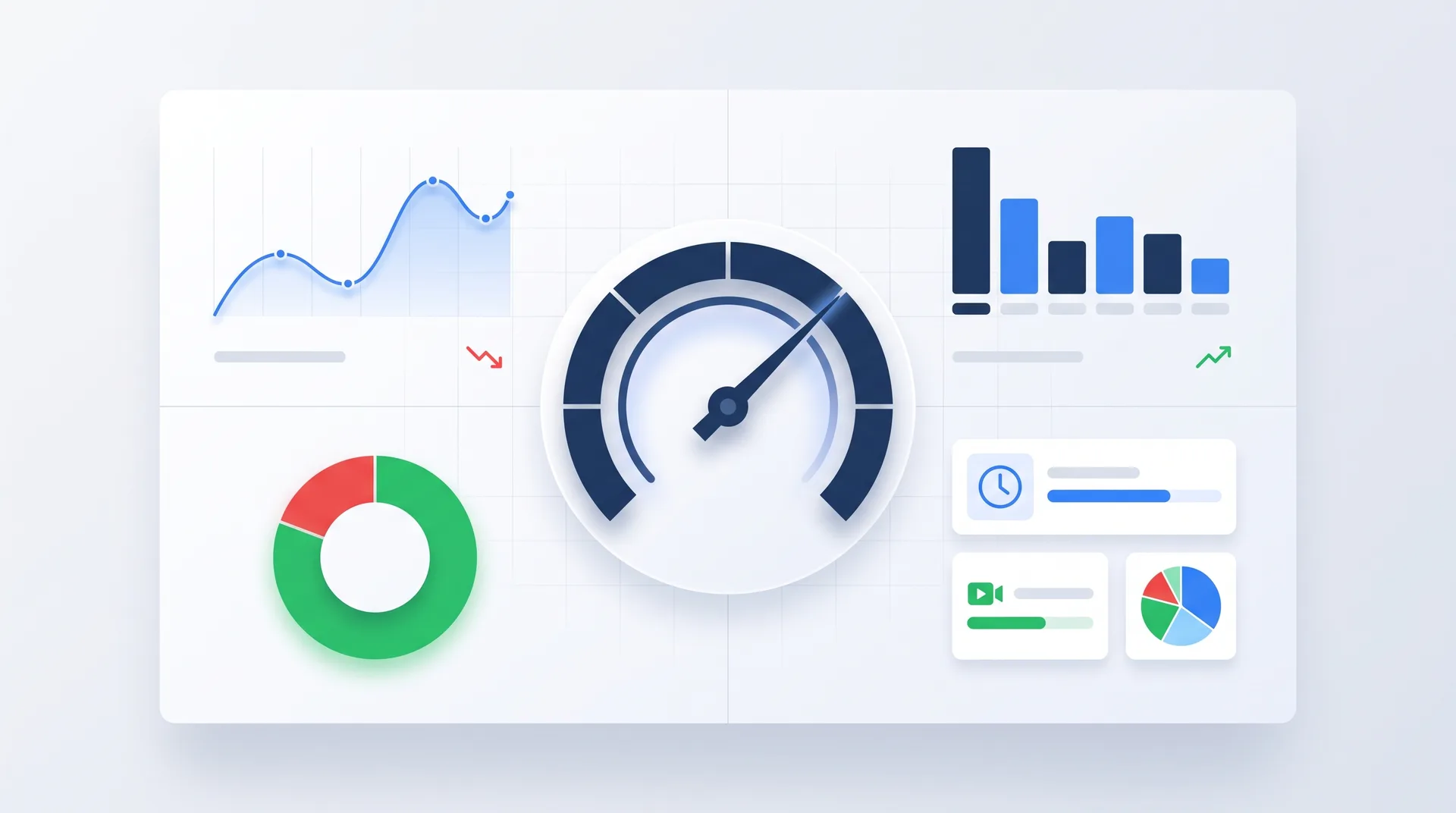 Website analytics dashboard showing bounce rate metrics and user engagement data